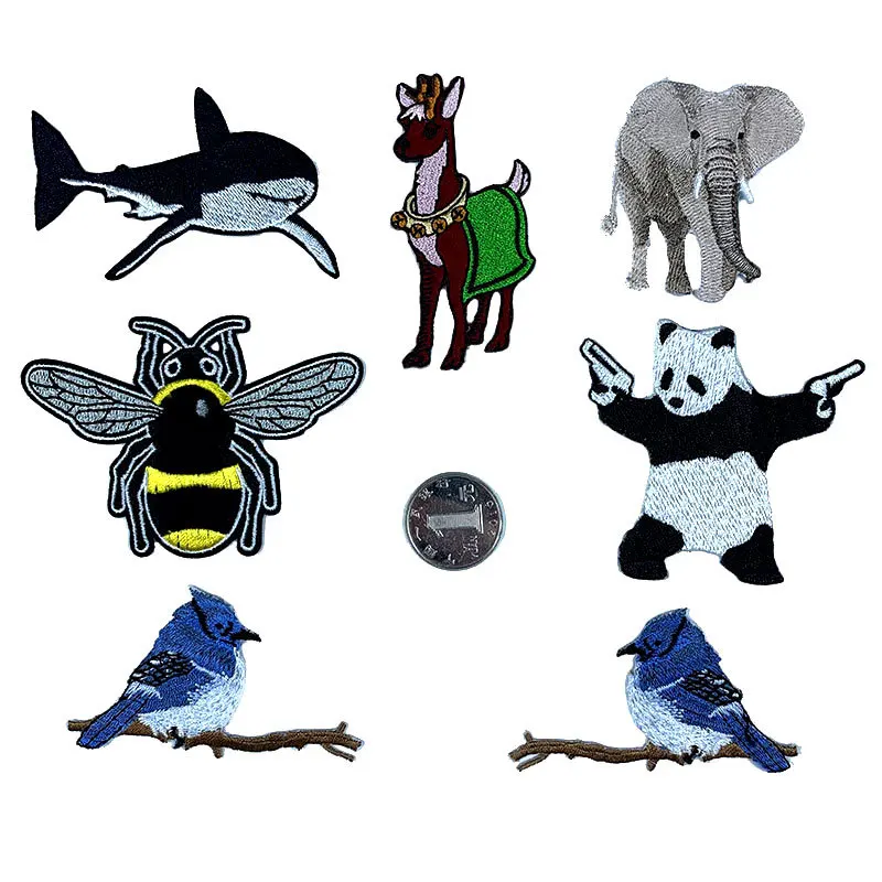 10pcs/lot Embroidery Patches Letters Clothing Decoration Accessories Shark Elephant Panda Bird Diy Iron Heat Transfer Applique
10pcs/lot Embroidery Patches Letters Clothing Decoration Accessories Shark Elephant Panda Bird Diy Iron Heat Transfer Applique