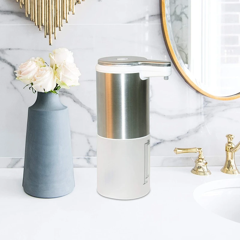Automatic Soap Dispensers, 350Ml Contactless Hand Free Foaming Soap Dispenser with Infrared Motion Sensor, Foam Output
Automatic Soap Dispensers, 350Ml Contactless Hand Free Foaming Soap Dispenser with Infrared Motion Sensor, Foam Output