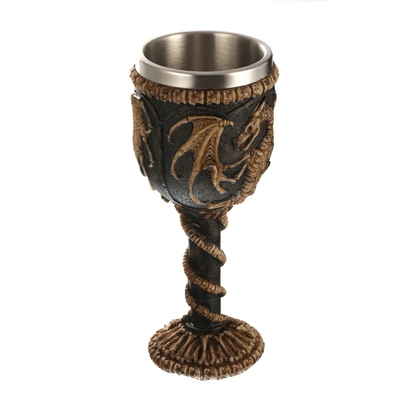 3D Gothic Skull Cup Stainless Steel Resin Fly Dragon Skeleton Design for Bar Party Home Wine Goblet Cups Halloween Gifts
3D Gothic Skull Cup Stainless Steel Resin Fly Dragon Skeleton Design for Bar Party Home Wine Goblet Cups Halloween Gifts