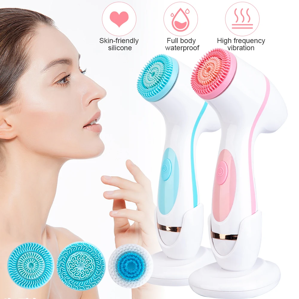 Silicone Facial Cleansing Brush Electric Waterproof Face Cleaner Blackhead Removal Acne Pore Clean Portable Deep Cleaning Remove
Silicone Facial Cleansing Brush Electric Waterproof Face Cleaner Blackhead Removal Acne Pore Clean Portable Deep Cleaning Remove