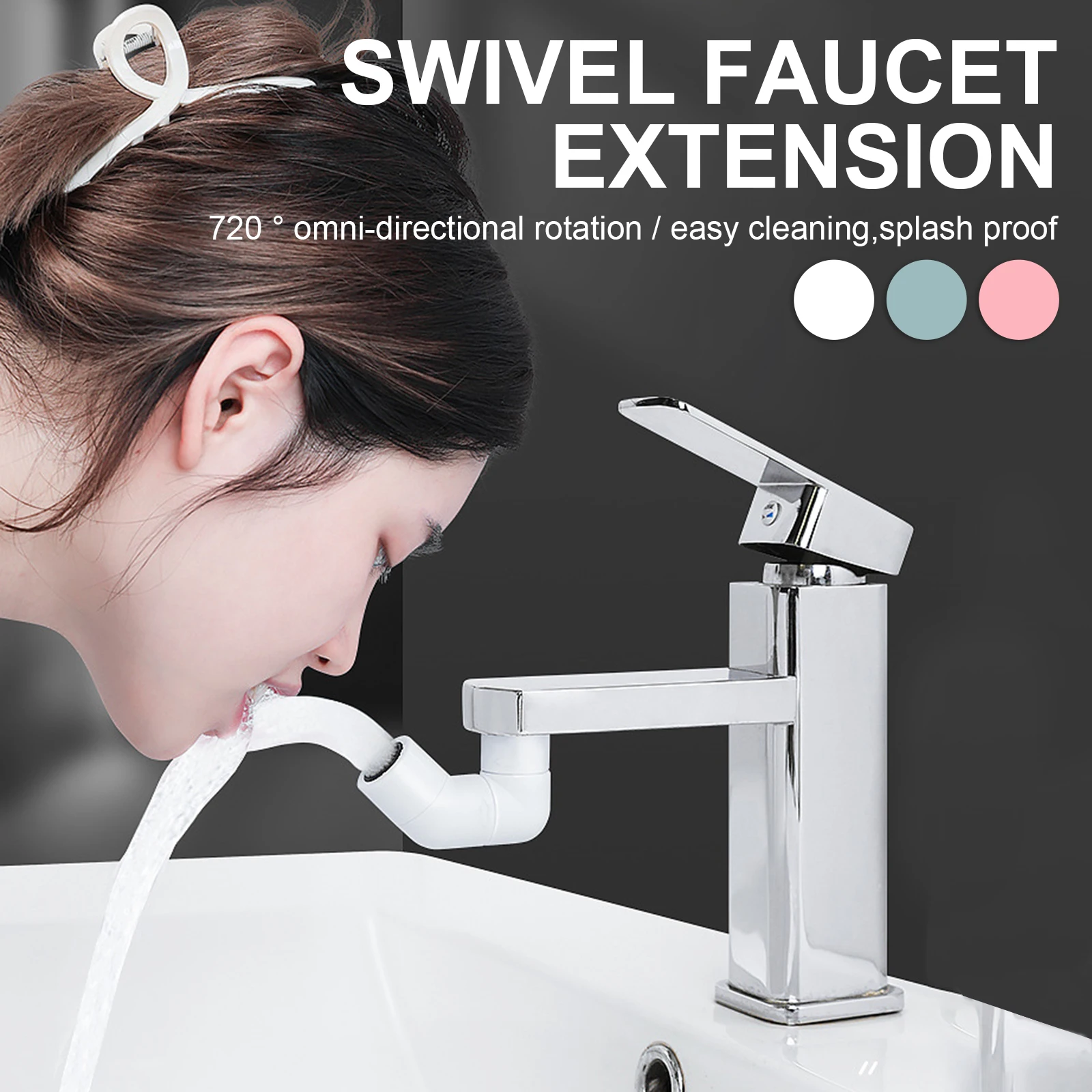 Universal Splash Filter Faucet 720 Degrees Omnidirectional Rotation Faucet Extender Stopcock Bathroom Kitchen Shower Sink Faucet
Universal Splash Filter Faucet 720 Degrees Omnidirectional Rotation Faucet Extender Stopcock Bathroom Kitchen Shower Sink Faucet