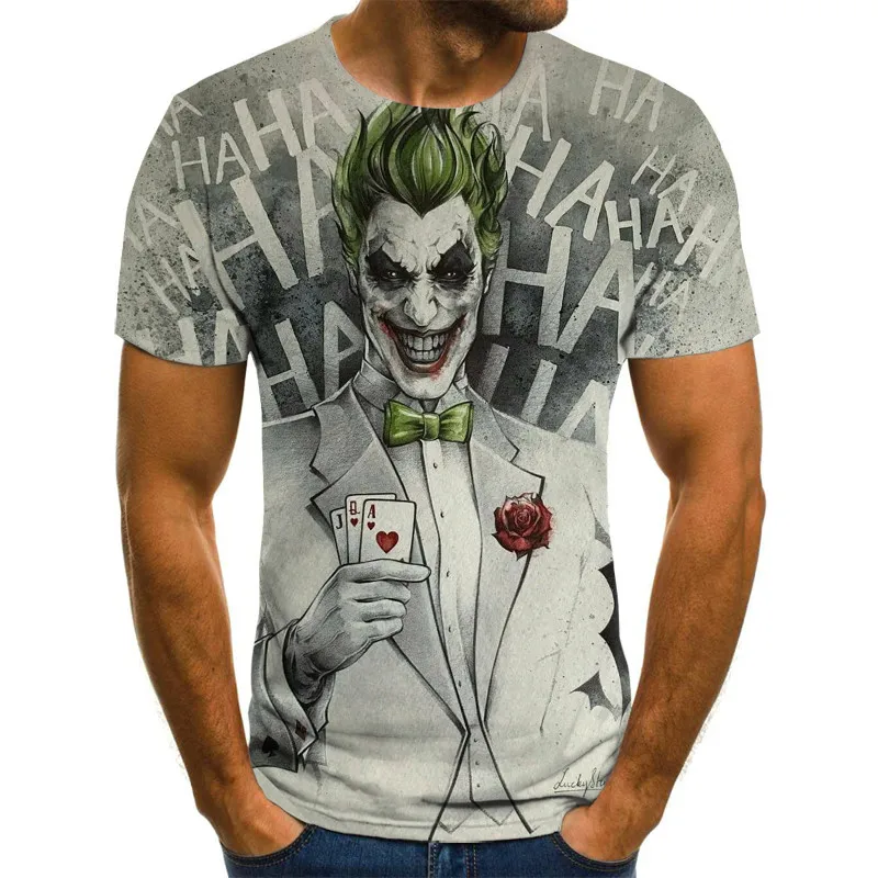 3D Printed T Shirt Men Joker Face Casual O-neck Male Tshirt Clown Short Sleeve Funny T Shirts 2020 Summer Tee Shirt Homme
3D Printed T Shirt Men Joker Face Casual O-neck Male Tshirt Clown Short Sleeve Funny T Shirts 2020 Summer Tee Shirt Homme