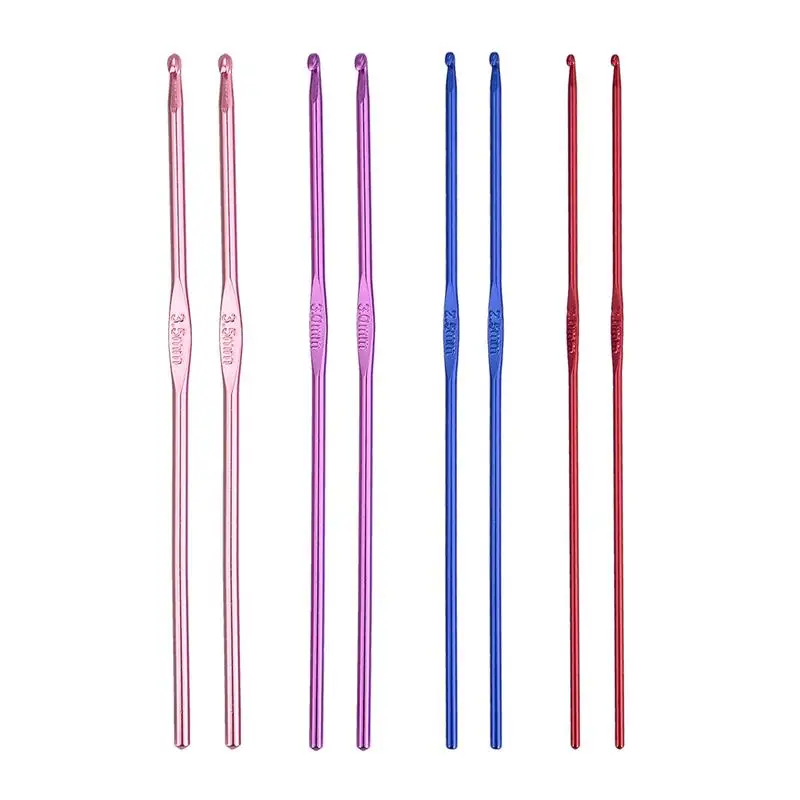 8PCS Aluminum Oxide Knitting Needles Crochet Hooks Weave Sewing Crochet Needles Set Sweater Knitting Yarn Knit Hook Tools
8PCS Aluminum Oxide Knitting Needles Crochet Hooks Weave Sewing Crochet Needles Set Sweater Knitting Yarn Knit Hook Tools
