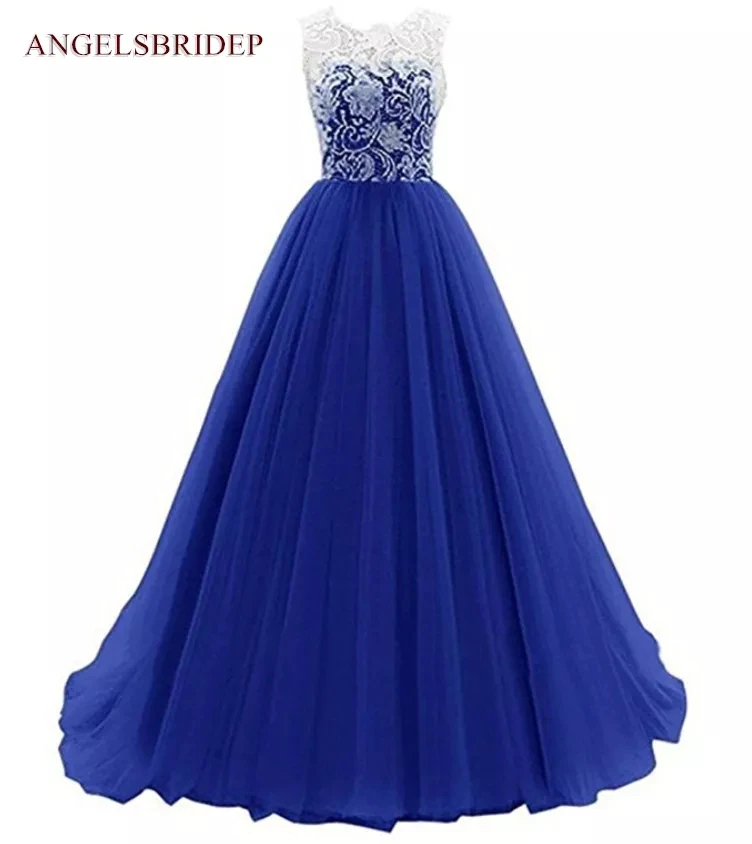 ANGELSBRIDEP Tulle Evening Dress Long Lace Corset Vestido Longo Fashion Scoop-Neck Abendkleid Formal Wedding Party Gown Hot
ANGELSBRIDEP Tulle Evening Dress Long Lace Corset Vestido Longo Fashion Scoop-Neck Abendkleid Formal Wedding Party Gown Hot