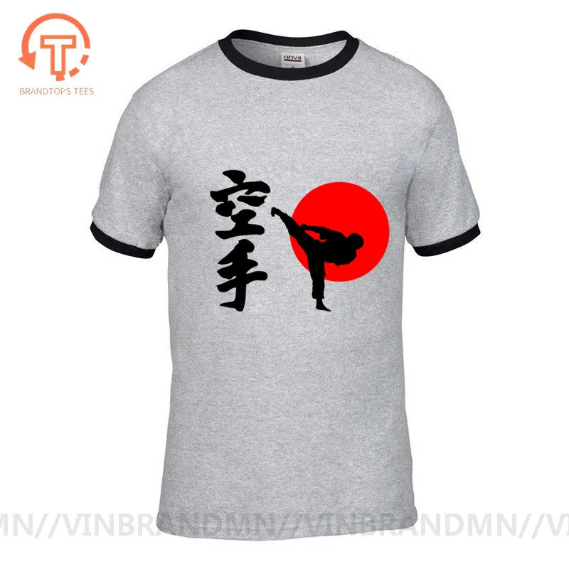 Японские футболки Shotokan Kyokushinkai Kan Kyokushin Karate мужские повседневные хлопковые топы с