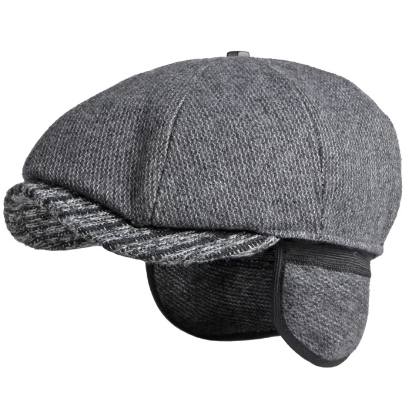 HT3744 Beret Cap Winter Hat Men Thick Warm Earflap Cap Vintage Octagonal Newsboy Flat Cap Male Ivy Wool Beret Hat Mens Berets
HT3744 Beret Cap Winter Hat Men Thick Warm Earflap Cap Vintage Octagonal Newsboy Flat Cap Male Ivy Wool Beret Hat Mens Berets