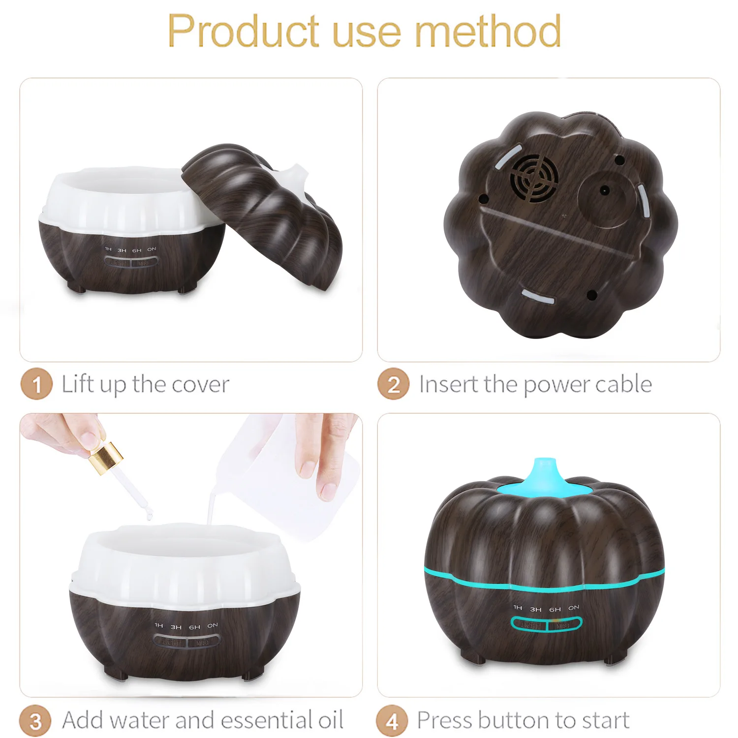 DOZOKA 350ML Aromatherapy Aroma Diffuser Ultrasonic Air Humidifier Room Fragrance Essential Oil Diffuser Wood Grain For home
DOZOKA 350ML Aromatherapy Aroma Diffuser Ultrasonic Air Humidifier Room Fragrance Essential Oil Diffuser Wood Grain For home