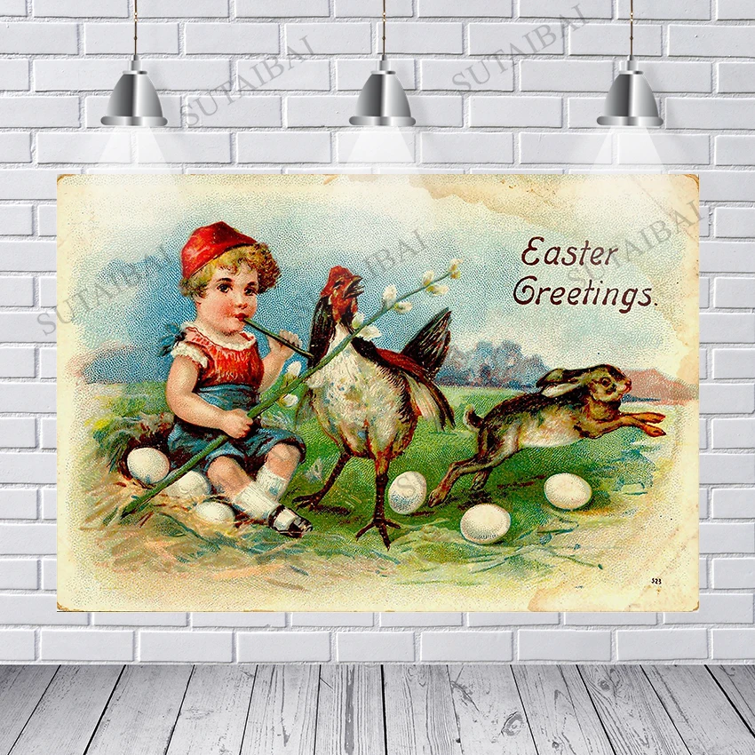 Easter Backdrop for Photography Chicken Eggs Rabbit Girl Baby Shower Portrait Retro Photo Wallpaper Background Photographic
Easter Backdrop for Photography Chicken Eggs Rabbit Girl Baby Shower Portrait Retro Photo Wallpaper Background Photographic