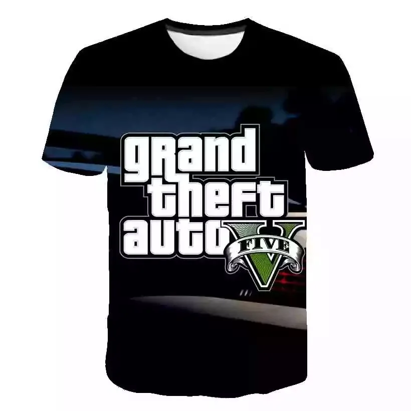 Grand Theft Auto Game GTA 5 Boys Summer T Shirts Cool GTA5 Men TShirt Colorful 3D Print T-shirt Tee Shirt Funny Clothing 4-14T
Grand Theft Auto Game GTA 5 Boys Summer T Shirts Cool GTA5 Men TShirt Colorful 3D Print T-shirt Tee Shirt Funny Clothing 4-14T