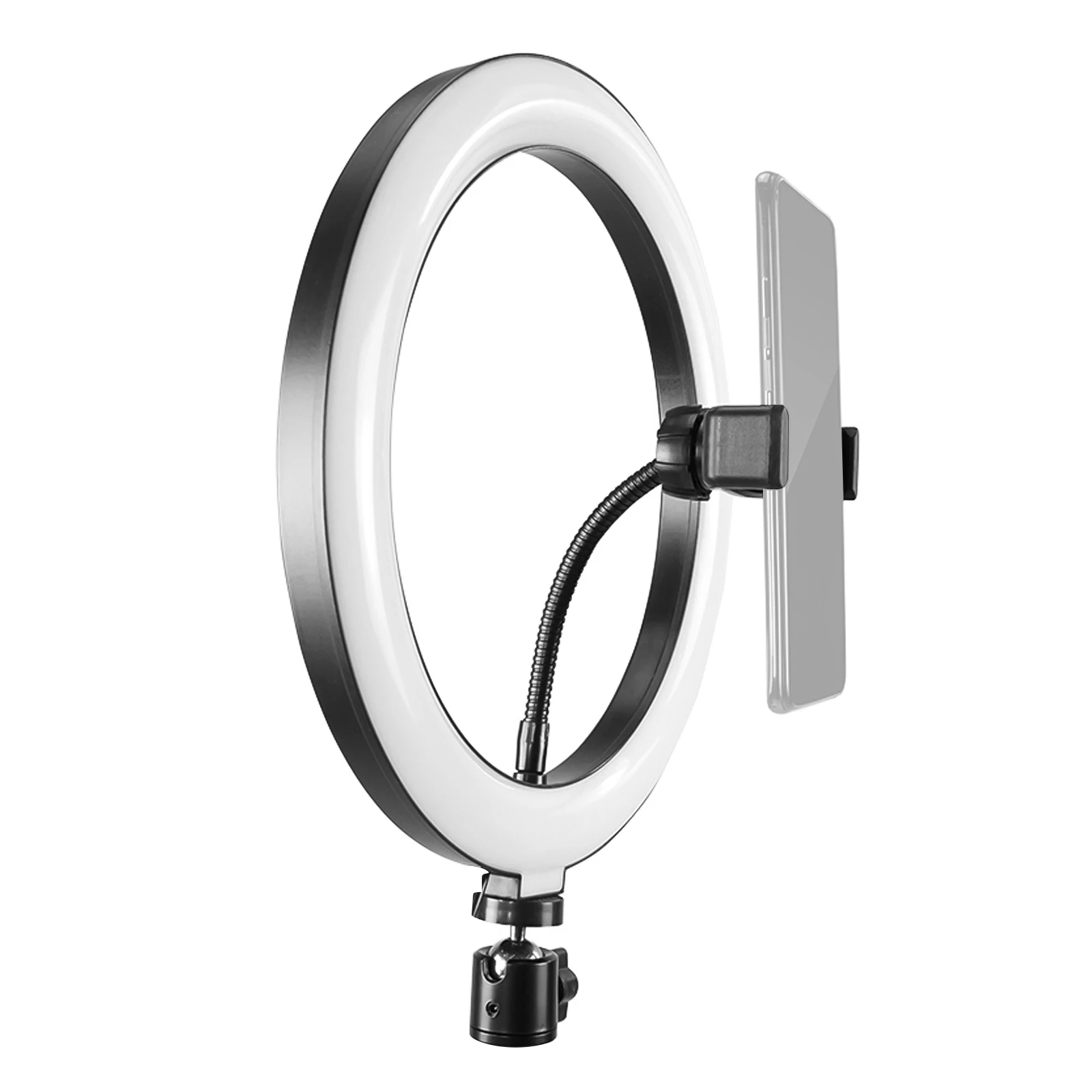 Ring Light 10 Inch LED Fill Light USB Powered 3 Color Temperatures with Phone Clamp Tripod Max. Height 2m/6.6ft for Photography
Ring Light 10 Inch LED Fill Light USB Powered 3 Color Temperatures with Phone Clamp Tripod Max. Height 2m/6.6ft for Photography