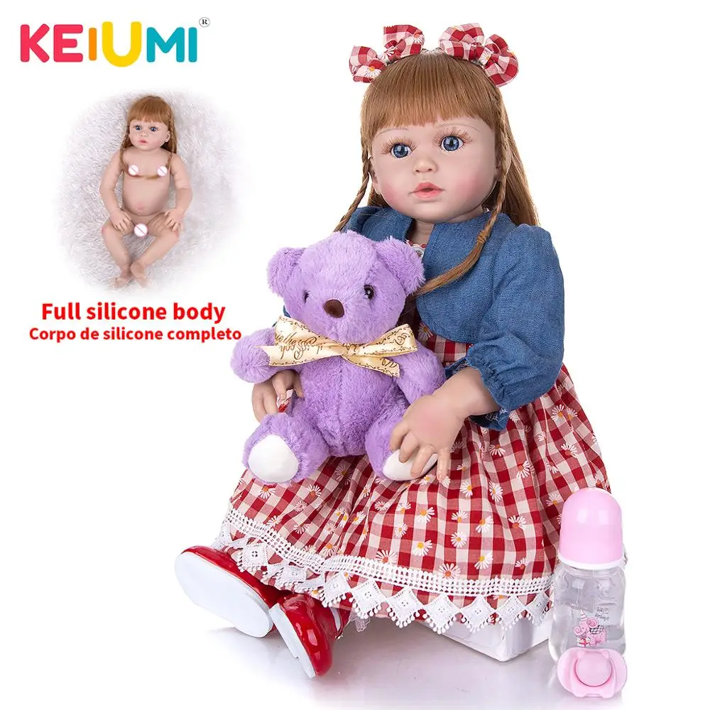 KEIUMI 23 Inch Full Silicone Cute Baby Dolls Newborn Realistic Long Hair Princess Girl Bebe Reborn Dolls Toy For Birthday Gifts
KEIUMI 23 Inch Full Silicone Cute Baby Dolls Newborn Realistic Long Hair Princess Girl Bebe Reborn Dolls Toy For Birthday Gifts