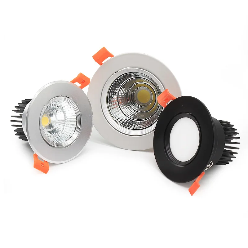 Embedded Round Dimmable Recessed LED Downlights 5W 7W 9W 12W 15W 20W 30W COB Ceiling Lamp Spot Lights AC110-220V Spotlight
Embedded Round Dimmable Recessed LED Downlights 5W 7W 9W 12W 15W 20W 30W COB Ceiling Lamp Spot Lights AC110-220V Spotlight