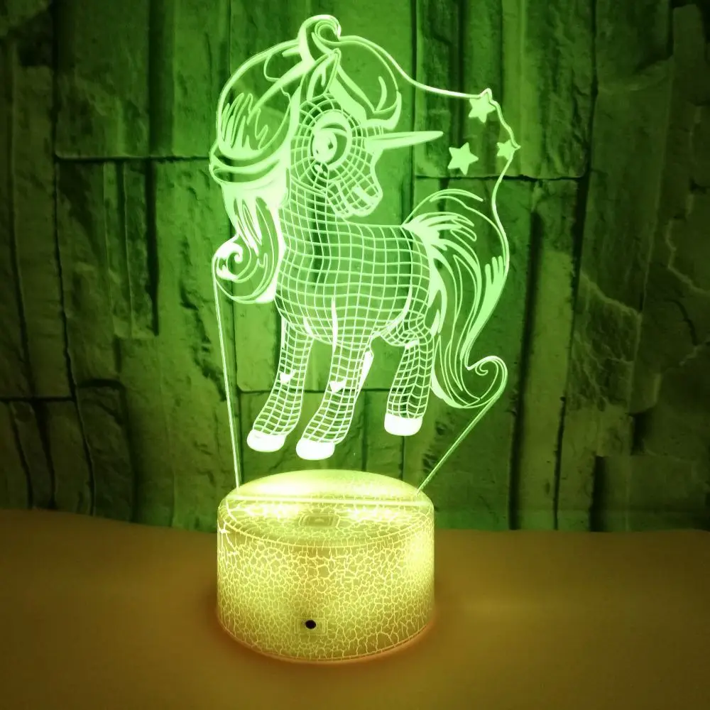 Unicorn 3D Lamp Illusion Night Light LED Acrylic Table Desk Lamp 16 Colors Change Bedroom Decor Lights Xmas Gifts Toys for Girls
Unicorn 3D Lamp Illusion Night Light LED Acrylic Table Desk Lamp 16 Colors Change Bedroom Decor Lights Xmas Gifts Toys for Girls