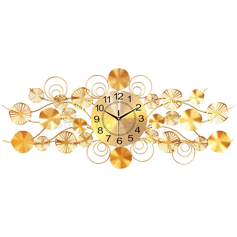 Clock wall clock household living room European light luxury creative atmosphere Nordi TV background wall decoration pendant
Clock wall clock household living room European light luxury creative atmosphere Nordi TV background wall decoration pendant