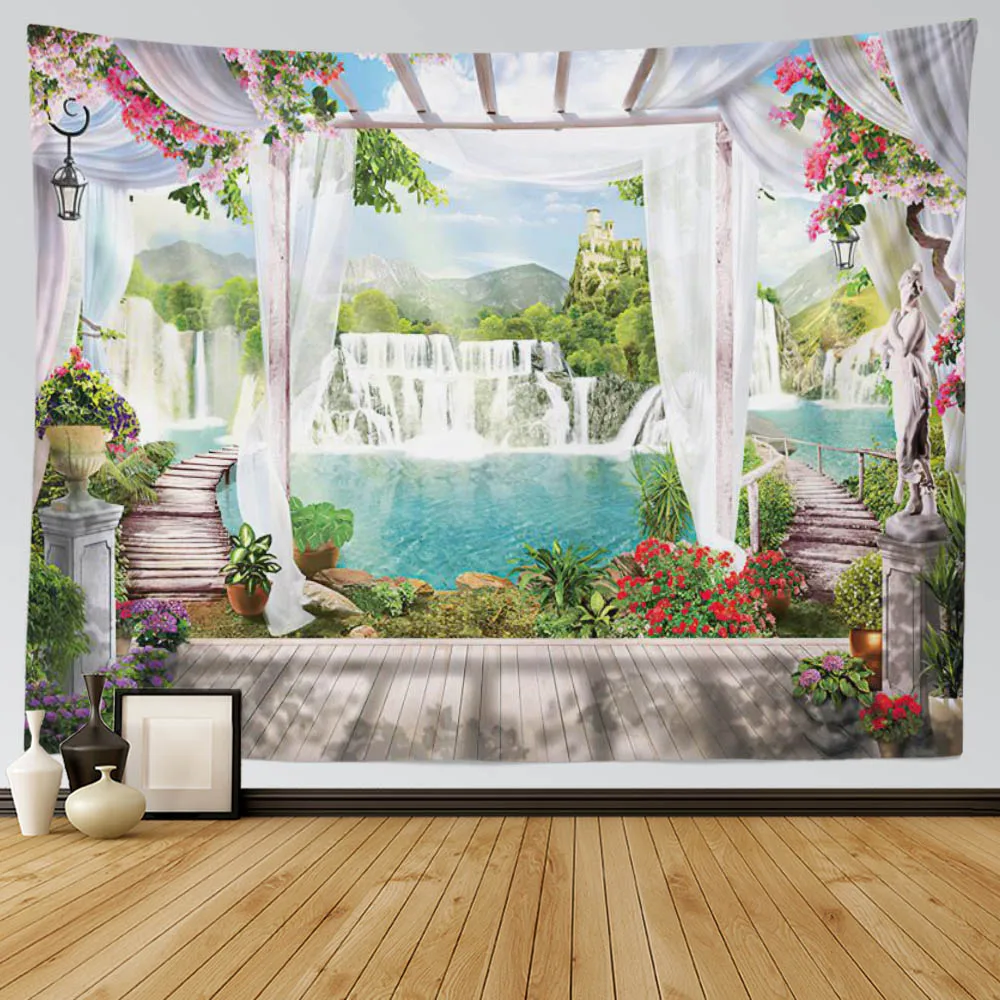 SepYue Landscape Tapestry Large Waterfall Wall Tapestry Aesthetic Curtain Tapestry Wall Hanging Boho Hippie Decor Home Bedroom
SepYue Landscape Tapestry Large Waterfall Wall Tapestry Aesthetic Curtain Tapestry Wall Hanging Boho Hippie Decor Home Bedroom