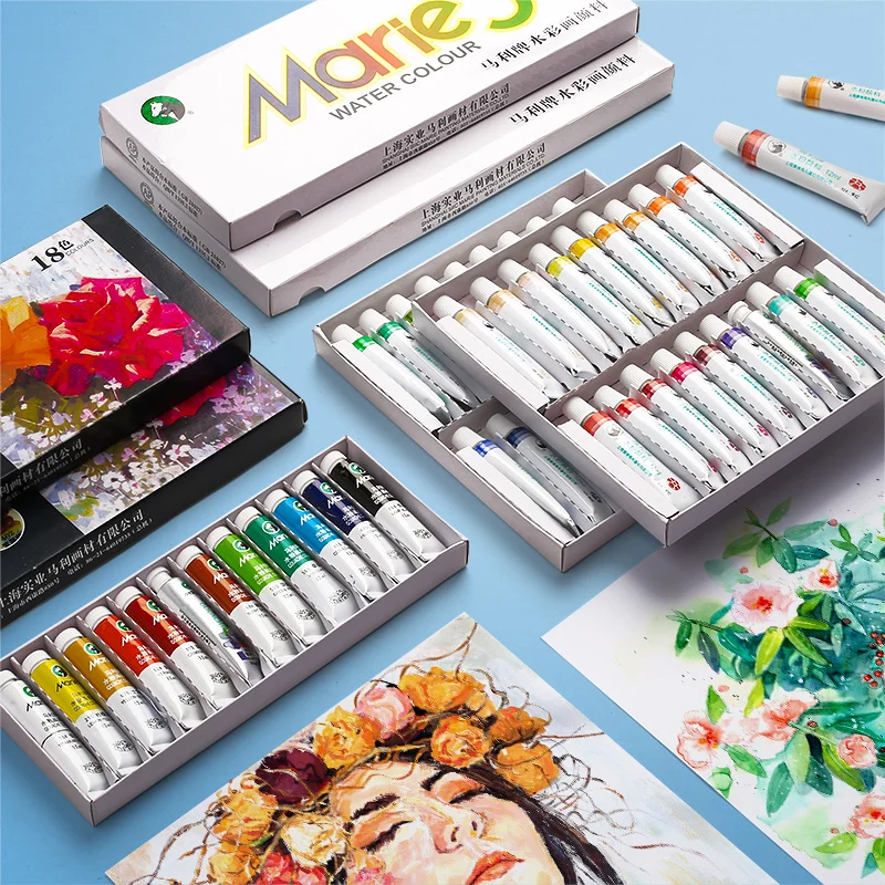 Набор для рисования ярких цветов Maries 12/18/24 набор начинающих художников