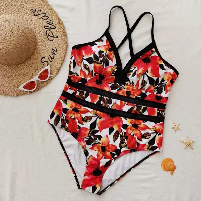 New Sexy Bikini One Piece Swimsuit Women Plus Size Tie Dye Print V-Neck Net Yarn High Waist Big Ladies Bathing Suit Swimwear
New Sexy Bikini One Piece Swimsuit Women Plus Size Tie Dye Print V-Neck Net Yarn High Waist Big Ladies Bathing Suit Swimwear