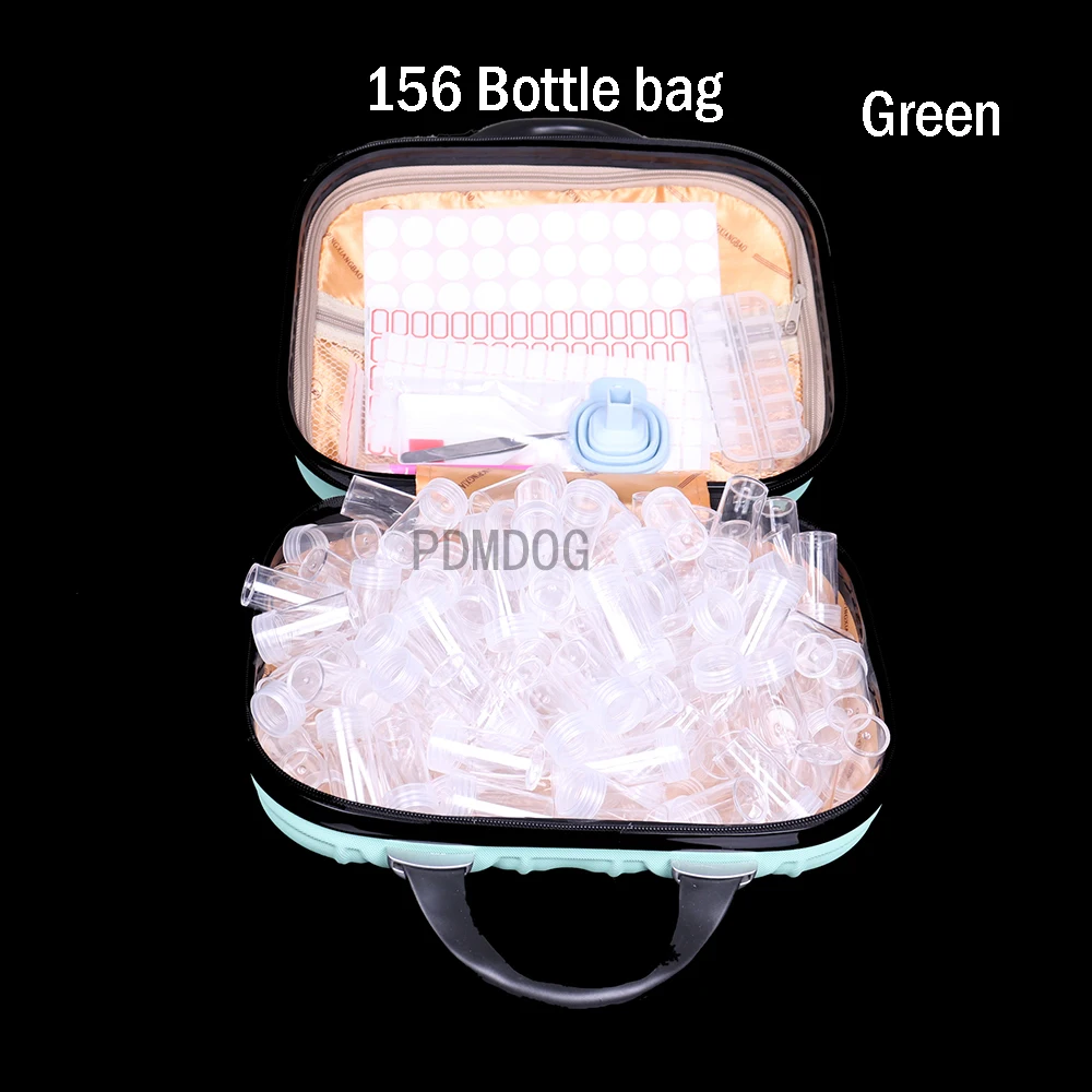 156 bottles of 5d diamond painting accessories tool storage box suitcase portable zipper bag Funnel box with sticker
156 bottles of 5d diamond painting accessories tool storage box suitcase portable zipper bag Funnel box with sticker