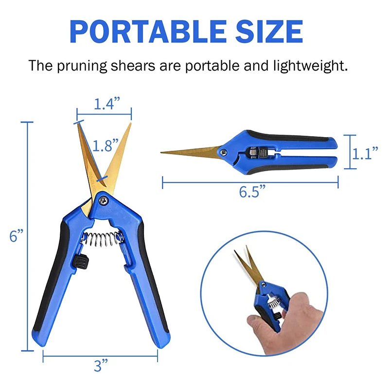 Pruning Shears Pruning Shears, Gardening Manual Pruning Shears with Curved Blades Pruning Herbs, Flowers, House Plants
Pruning Shears Pruning Shears, Gardening Manual Pruning Shears with Curved Blades Pruning Herbs, Flowers, House Plants