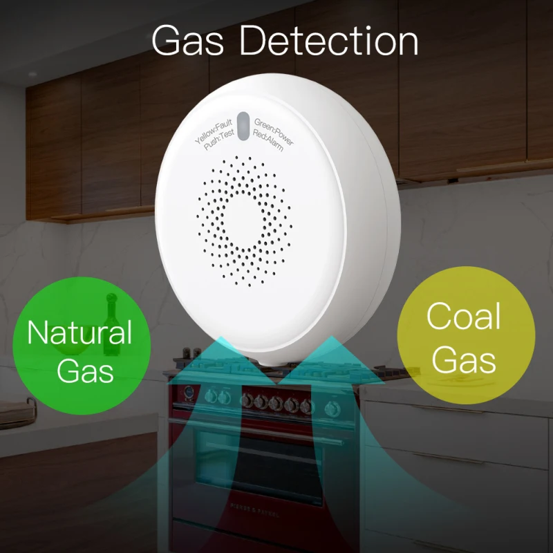 Smart Gas Leakage Detector Tuya ZigBee Combustible Sensor WiFi Smart Fire Security Detector Tuya/Smart Life App Remote Control
Smart Gas Leakage Detector Tuya ZigBee Combustible Sensor WiFi Smart Fire Security Detector Tuya/Smart Life App Remote Control