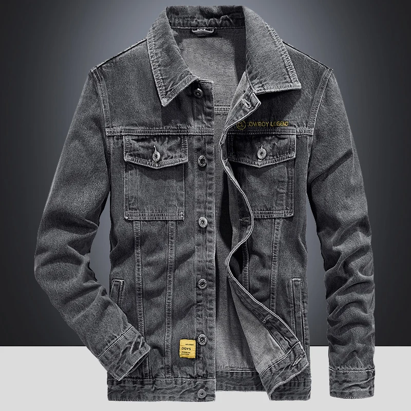 Unisex Casual Men Denim Cargo Jacket Overcoat Male Streetwear Womens Hip Hop Loose Jeans Coat cowboy
Unisex Casual Men Denim Cargo Jacket Overcoat Male Streetwear Womens Hip Hop Loose Jeans Coat cowboy
