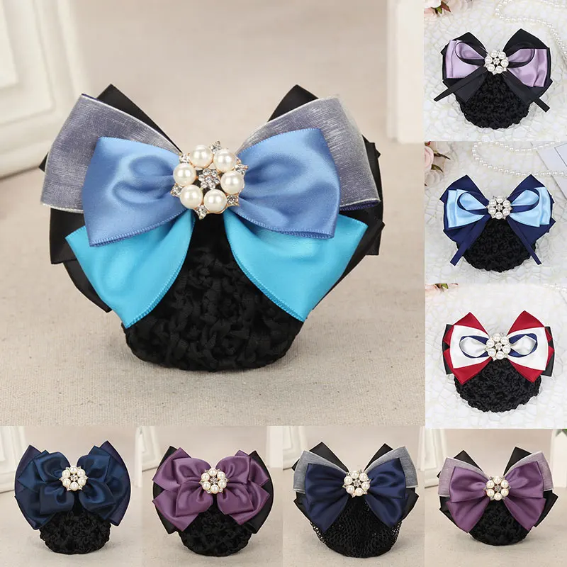 Satin Bow Barrette Hair Clip For Women Pearl Rhinestones Hairpins Professional Lady Flight Attendant Hair Clip Hair Accessories
Satin Bow Barrette Hair Clip For Women Pearl Rhinestones Hairpins Professional Lady Flight Attendant Hair Clip Hair Accessories