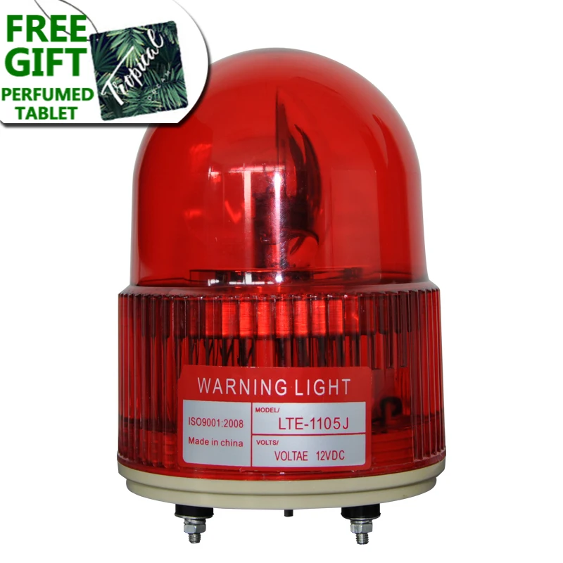 

LTE-1105J Incandcent Rotary Warning Light With Buzzer Sound 90dB Emergency Lamp 12V 24V 110V 220V Red Amber Green Blue Light