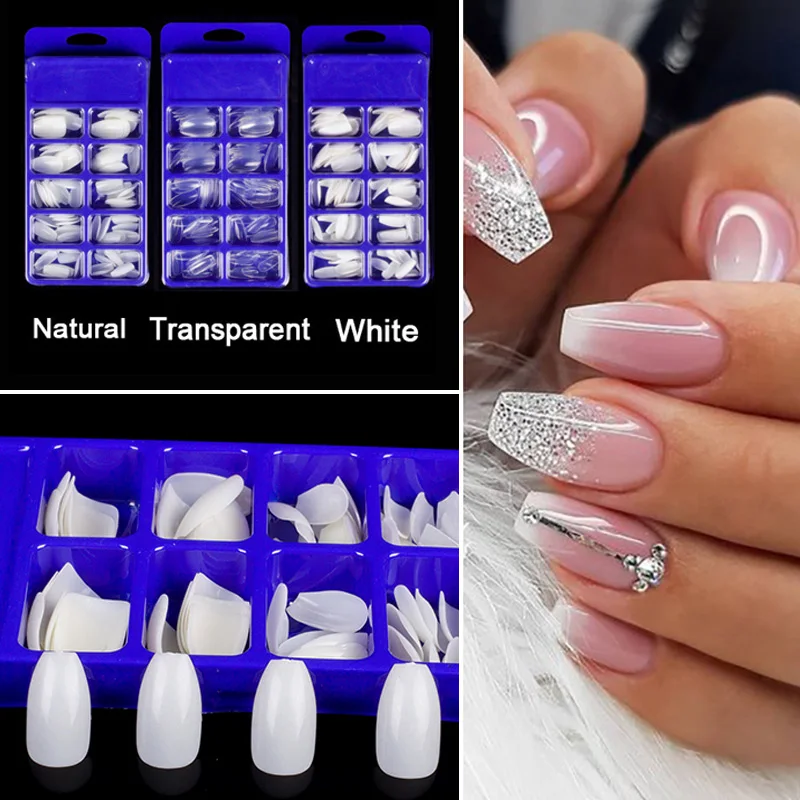 100Pieces/box Short Coffin Nails Full Cover Ballerina Fake Nails Acrylic Artificial False Nail Tips Display Press On Nails Art
100Pieces/box Short Coffin Nails Full Cover Ballerina Fake Nails Acrylic Artificial False Nail Tips Display Press On Nails Art