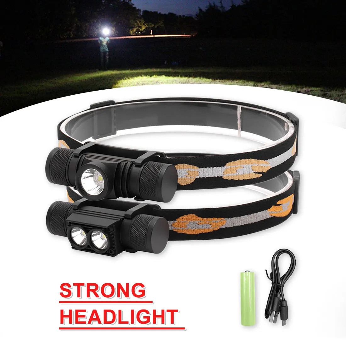 USB Rechargeable Flashlight LED Headlamp Torch Camping Light 18650 Battery Headlight Waterproof Work Lamp High Quality Lights
USB Rechargeable Flashlight LED Headlamp Torch Camping Light 18650 Battery Headlight Waterproof Work Lamp High Quality Lights