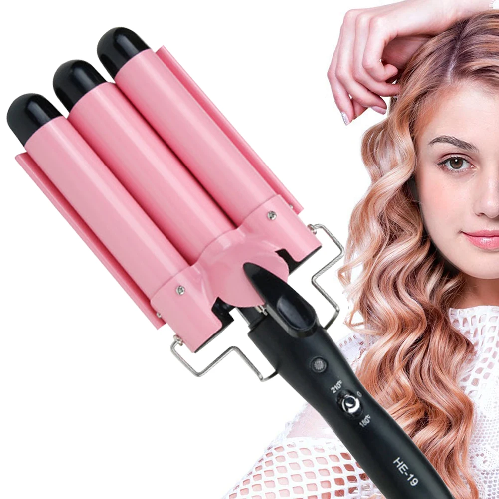 Professional Ceramic Three Tube Curling Triple Barrel Crimper Wave Water Ripple Rolls Electric Hair Curler Styling
Professional Ceramic Three Tube Curling Triple Barrel Crimper Wave Water Ripple Rolls Electric Hair Curler Styling