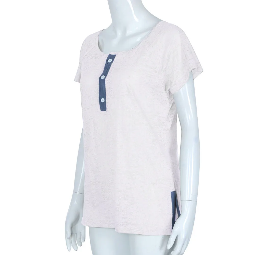 New Design T Shirt Women Short Sleeve Loose Casual Button T Shirt Summer Crop Tops Vetement Femme In Stock
New Design T Shirt Women Short Sleeve Loose Casual Button T Shirt Summer Crop Tops Vetement Femme In Stock