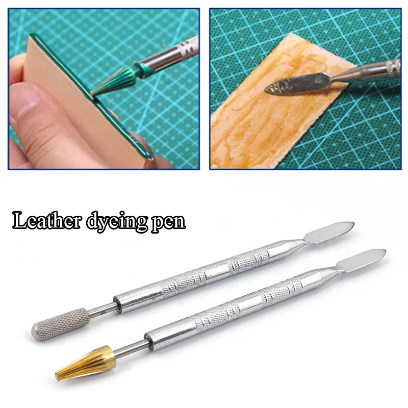1PC Brass Head Leather Dual Head Edge Oil Gluing Dye Pen Applicator Speedy Paint Roller Tool For Leather Craft Tools Double Side
1PC Brass Head Leather Dual Head Edge Oil Gluing Dye Pen Applicator Speedy Paint Roller Tool For Leather Craft Tools Double Side