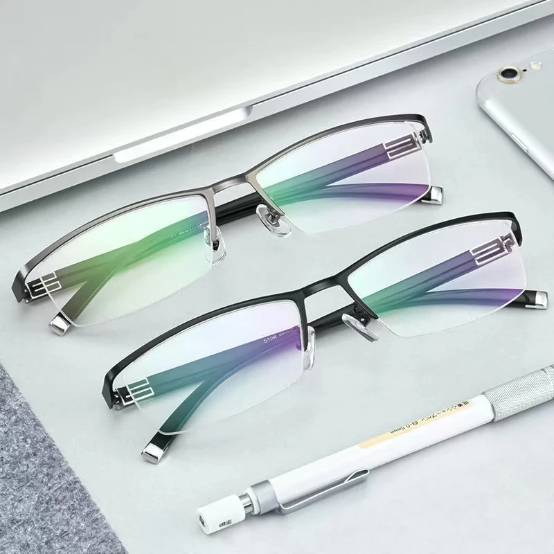 Business Women Finished Myopia Glasses Men Anti-blue Light Prescription Eyeglasses Half Frame Diopters Minus
Business Women Finished Myopia Glasses Men Anti-blue Light Prescription Eyeglasses Half Frame Diopters Minus