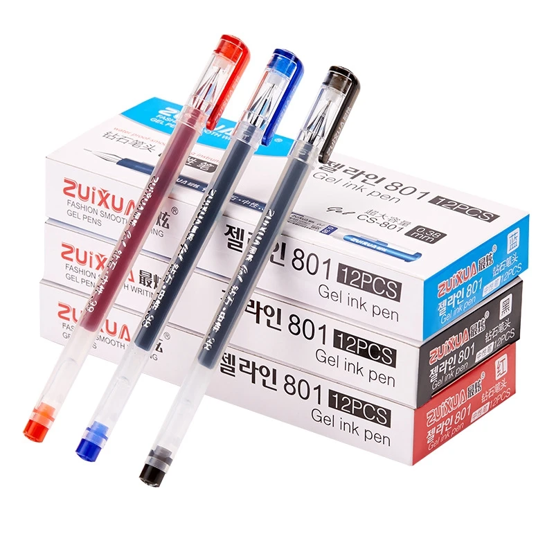 12 Pcs/lot New Cute Gel Pen 0.38mm black red blue ink Diamond Head Factory Direct Creative Stationery Gift School Supplies
12 Pcs/lot New Cute Gel Pen 0.38mm black red blue ink Diamond Head Factory Direct Creative Stationery Gift School Supplies