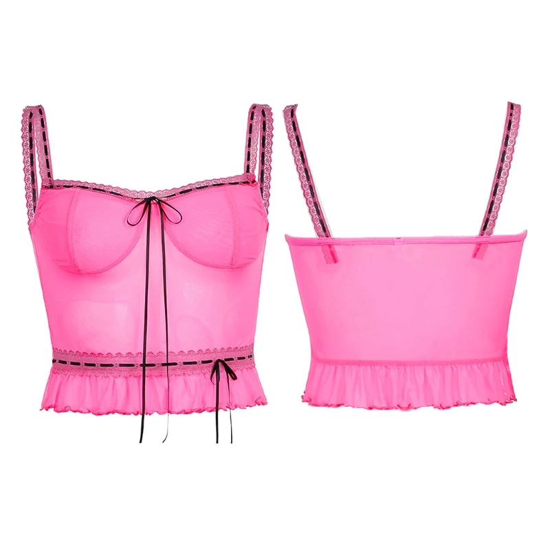 Women Sexy Spaghetti Strap Pink Crop Top Lace Trim Bowknot Ruched Slim Cami Vest Women Sexy Spaghetti Strap Pink Crop Top Sweet
Women Sexy Spaghetti Strap Pink Crop Top Lace Trim Bowknot Ruched Slim Cami Vest Women Sexy Spaghetti Strap Pink Crop Top Sweet