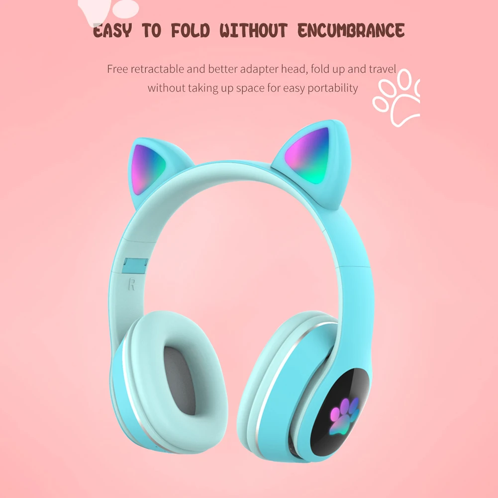 L400 Music Gaming FM Card Player Headset Cat Ear 3.5mm Bluetooth 5.0 Headphone Sports Fitness Wireless Headsets Stereo
L400 Music Gaming FM Card Player Headset Cat Ear 3.5mm Bluetooth 5.0 Headphone Sports Fitness Wireless Headsets Stereo