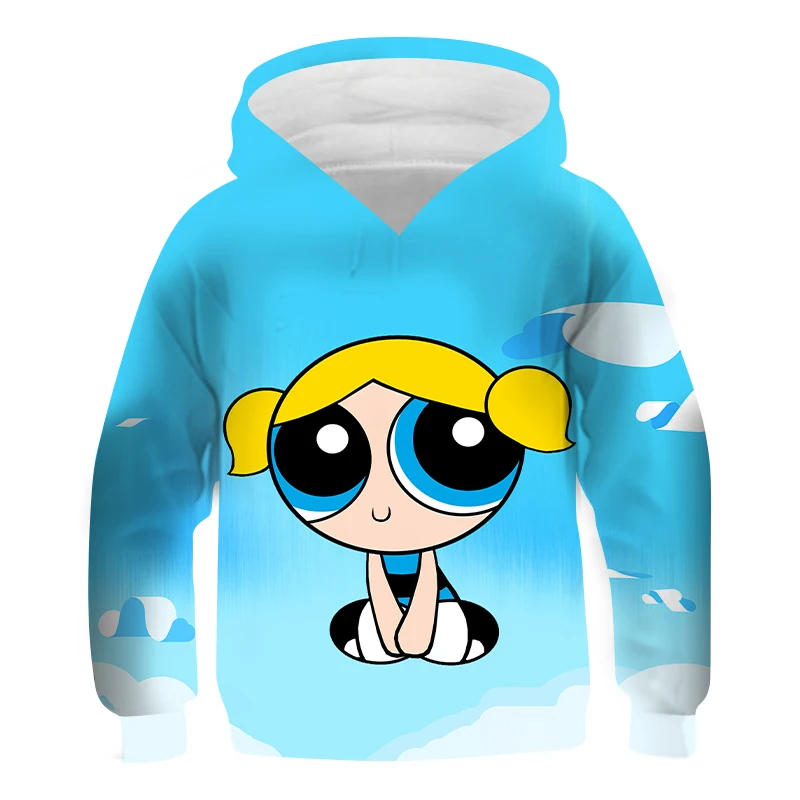 New 3D Printed Non-fading Girl's Hoodie Powerpuff Girl Harajuku fun Sweatshirt Breathable Can be Worn in Three Seasons
New 3D Printed Non-fading Girl's Hoodie Powerpuff Girl Harajuku fun Sweatshirt Breathable Can be Worn in Three Seasons