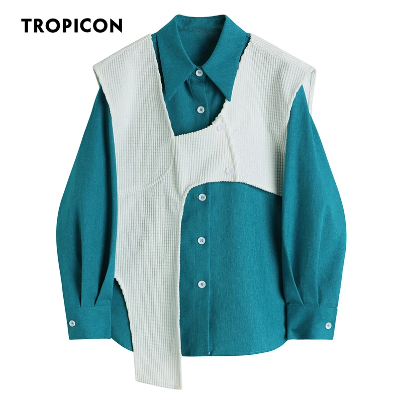 TROPICON 2 Piece Green Long Sleeve Shirt Women Designer Top Button Down Collared Shirt Fall 2021 Trend Fashion Women Clothing
TROPICON 2 Piece Green Long Sleeve Shirt Women Designer Top Button Down Collared Shirt Fall 2021 Trend Fashion Women Clothing