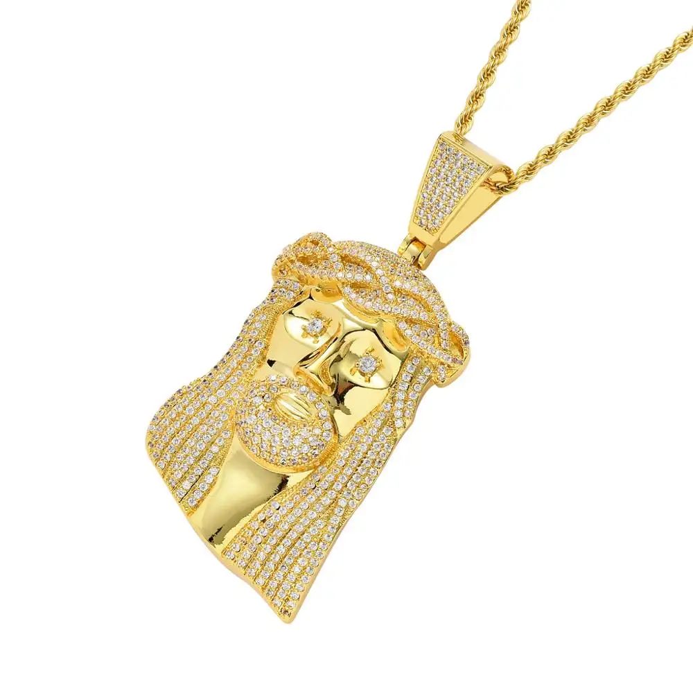Western retro vintage Jesus head Tennis chain hip hop iced out pendant men's necklace casting necklace religious classic jewelry
Western retro vintage Jesus head Tennis chain hip hop iced out pendant men's necklace casting necklace religious classic jewelry