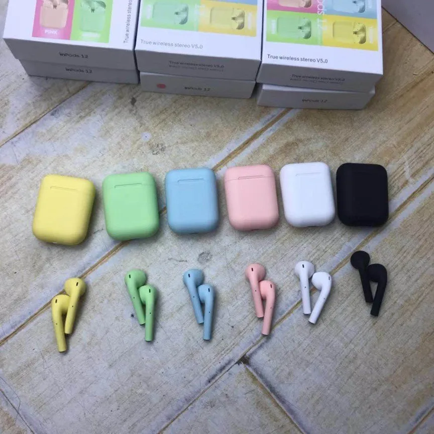 Wireless Bluetooth earphone Macaron Inpods I12 Headset 
Wireless Bluetooth earphone Macaron Inpods I12 Headset