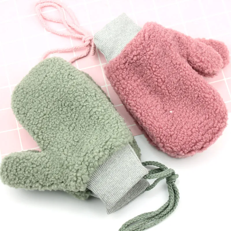 Fall/winter 5-12 student mittens plus velvet thickened warmth and cold-proof plush hanging neck children's gloves E36
Fall/winter 5-12 student mittens plus velvet thickened warmth and cold-proof plush hanging neck children's gloves E36