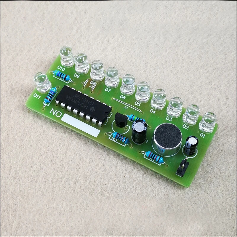 DC 3V-5V Sound control water lamp kit DIY Kit 5mm Colorful Clear LED Parts KitCD4017 Electronic Production Suite Parts Kit
DC 3V-5V Sound control water lamp kit DIY Kit 5mm Colorful Clear LED Parts KitCD4017 Electronic Production Suite Parts Kit