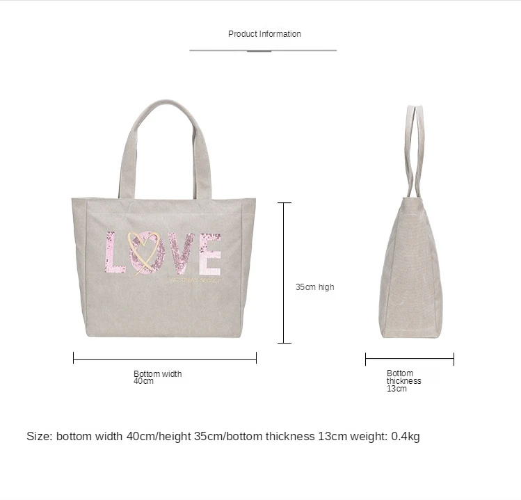 For Women 2021 Shoulder Bags Casual Tote Female Handbag Yoga Package Mummy Bag Sequins Canvas Band bags Victoria's Secret Bags
For Women 2021 Shoulder Bags Casual Tote Female Handbag Yoga Package Mummy Bag Sequins Canvas Band bags Victoria's Secret Bags