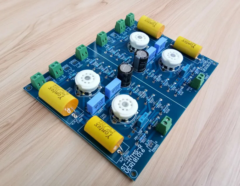 Assembeld Hifi12AX7 + 12AT7 трубка предусилитель доска (Hetian) нефрита Мао цепи L17-33 |