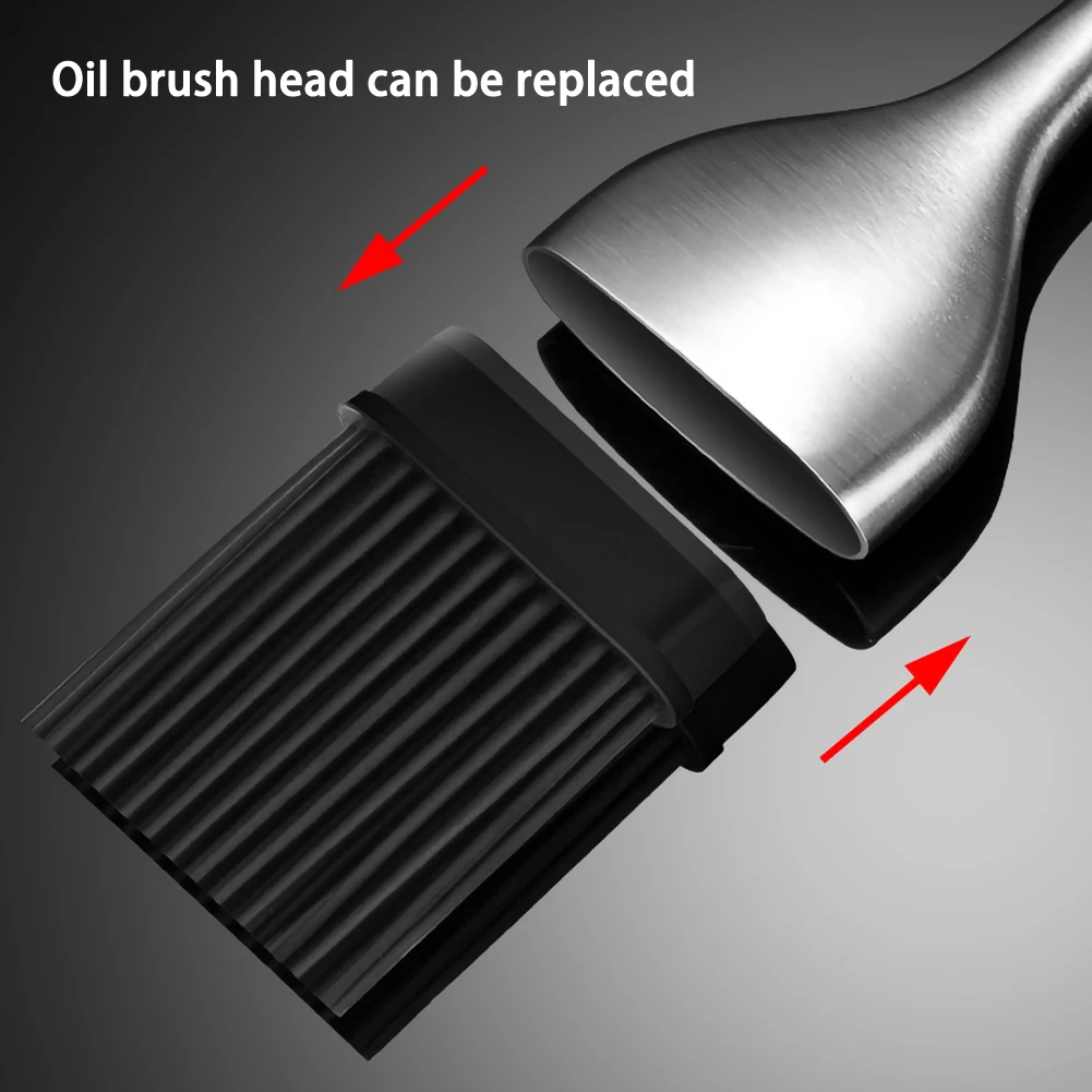 BBQ Brush-Barbecue Grill, Pastry and Oily Stainless Steel Brush, Silicone Brush Head for Kitchen Cooking and Pickling
BBQ Brush-Barbecue Grill, Pastry and Oily Stainless Steel Brush, Silicone Brush Head for Kitchen Cooking and Pickling