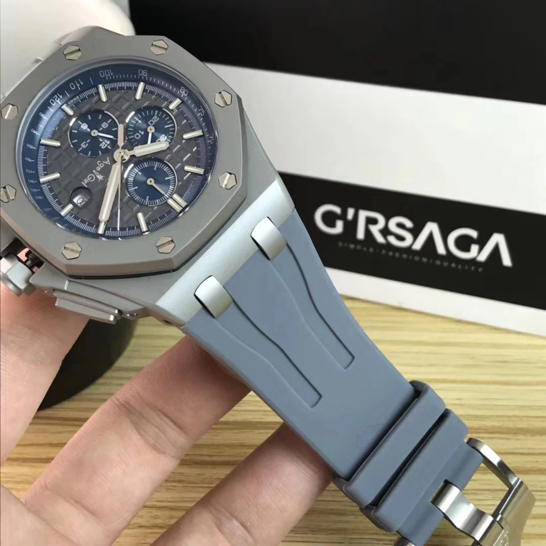 Luxury Brand New Men Grey Rubber Titanium Watch Automatic Mechanical Sapphire Transparent Glass Watches Limited Sport 42mm
Luxury Brand New Men Grey Rubber Titanium Watch Automatic Mechanical Sapphire Transparent Glass Watches Limited Sport 42mm