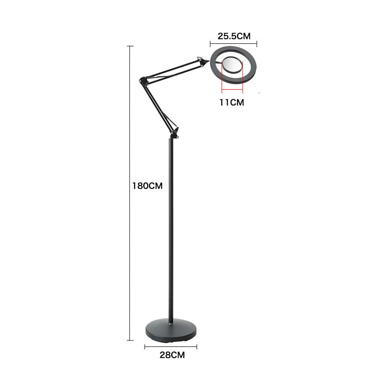 8X Adjustable LED Magnifying Floor Stand Lamp Magnifier Glass Rotated Len 3Color Light For Facial Beauty Salon Nail Tattoo
8X Adjustable LED Magnifying Floor Stand Lamp Magnifier Glass Rotated Len 3Color Light For Facial Beauty Salon Nail Tattoo