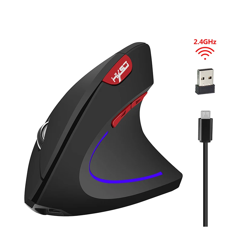 Wireless Gaming Mouse 2.4G Ergonomic Vertical Mouse 800/1600/2400DPI Computer 5D Optical Mice Mause For PC Laptop
Wireless Gaming Mouse 2.4G Ergonomic Vertical Mouse 800/1600/2400DPI Computer 5D Optical Mice Mause For PC Laptop