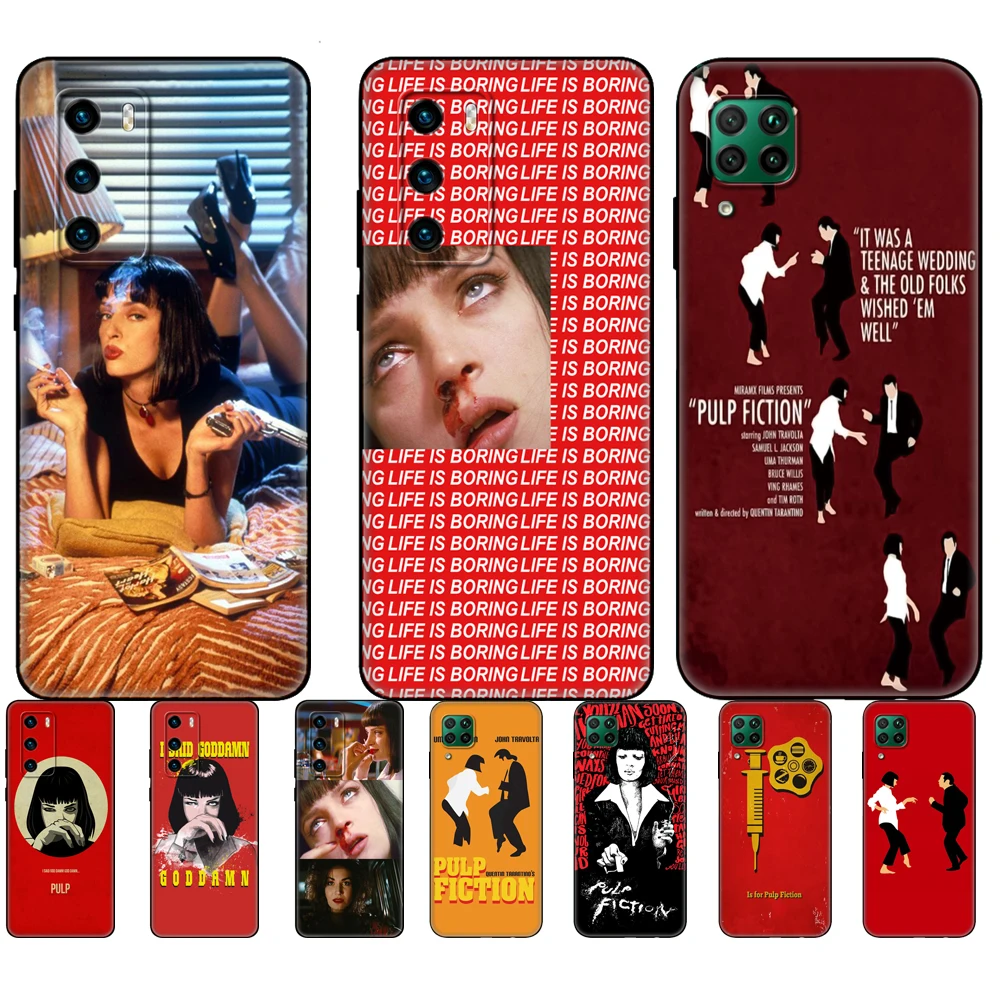 Black tpu Case For Huawei P30 Lite P30 Pro P40 Case For Huawei P40 LITE E P Smart 2020 Case Cover Pulp Fiction smoke gun girl 
Black tpu Case For Huawei P30 Lite P30 Pro P40 Case For Huawei P40 LITE E P Smart 2020 Case Cover Pulp Fiction smoke gun girl