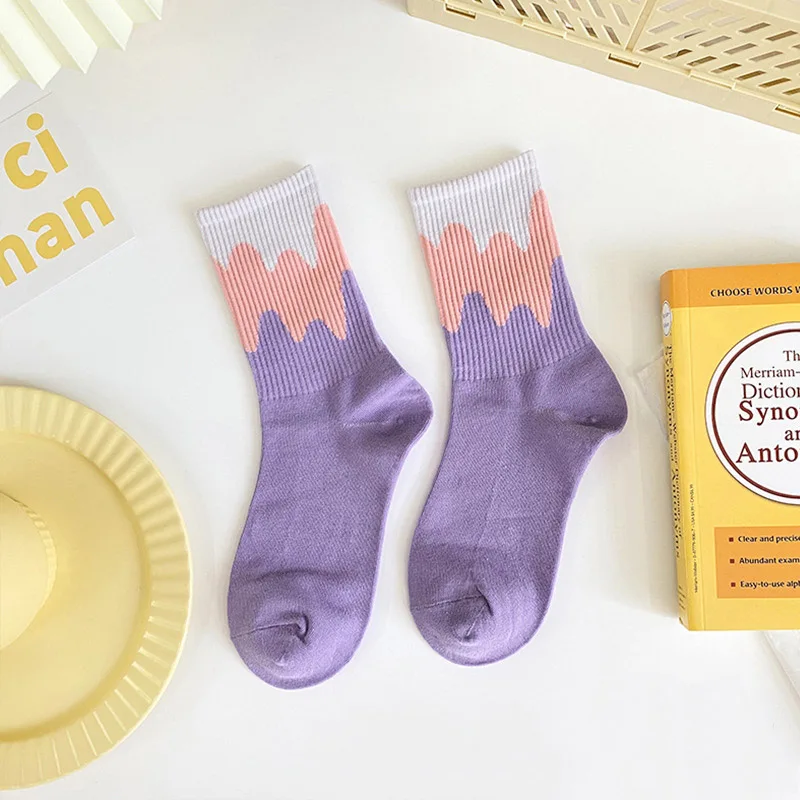 Harajuku Middle Tube Girls Socks Autumn Cotton Striped Ladies Socks Streetwear Skateboard Women Socks
Harajuku Middle Tube Girls Socks Autumn Cotton Striped Ladies Socks Streetwear Skateboard Women Socks